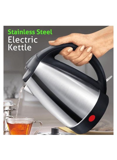 اشتري Electric Kettle 2L Silver/Black في الامارات