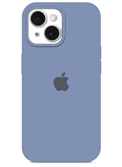 اشتري iPhone 15 Case Silicone Case Cover Durable and Anti Scratch Back Cover Light Blue في الامارات