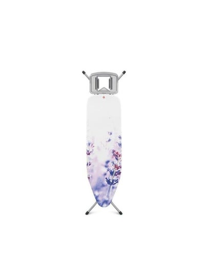 Buy Enmac Black Ironing Board, Heat Resistant Iron Board with Steam Iron Rest, Foldable Ironing Stand With dork Gray Color structure 110 x 34 cm in UAE