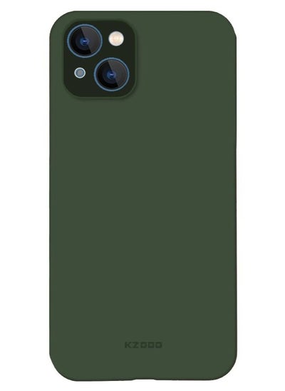 Buy iPhone 14 Case Air Skin Series Ultra Slim Frosted Anti Slip Back Cover Full Coverage Camera Lens Protection 6.1 inch Green in UAE