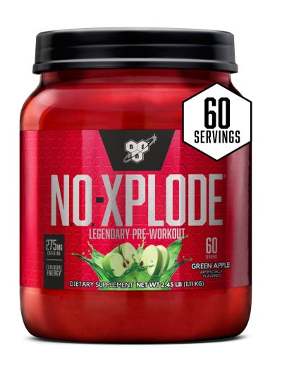 Buy NO-Xplode,  Pre-Workout , Green Apple, 60 Servings-1.11 Kg in UAE