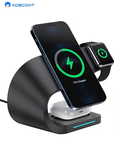 Buy Fast Wireless Charger for MagSafe,Qi Certified Wireless Charging Stand Compatible iPhone 15/15 Pro/15 Plus/15 Pro Max/14/13/12/11,Samsung Galaxy S23/S22/S21/S20/Note 20 Ultra and Qi-Enabled Phone in Saudi Arabia