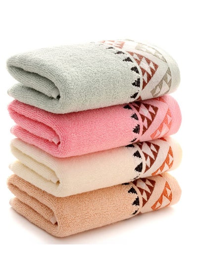 Buy Multi-color Washcloths Set, 100% Soft Newborn Baby Face Towel, Registry Squares Set, Baby Face Reusable Cleaning Towel as Shower Gift,  for Sensitive Skin, 3 Packs, 25x50cm in Saudi Arabia