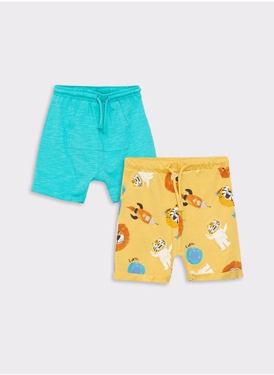 اشتري Elastic Waist Cotton Baby Boy Shorts 2 Pieces في السعودية