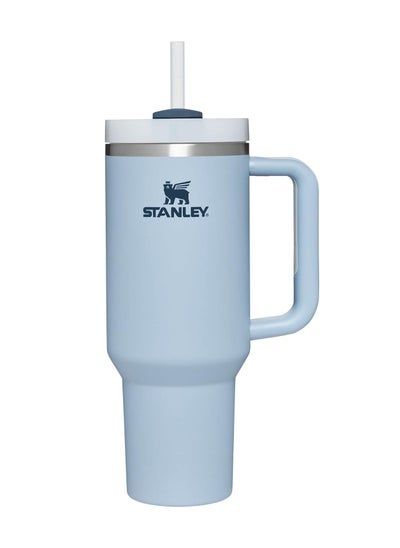 اشتري Stanley Quencher H2.0 FlowState Stainless Steel Vacuum Insulated Tumbler with Lid and Straw ideal for water iced tea coffee smoothies and more, 40 oz (Chambray) في الامارات