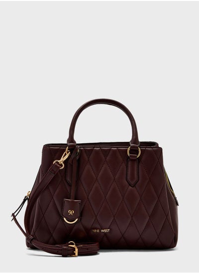 Buy Top Handle Quilted Satchel in UAE