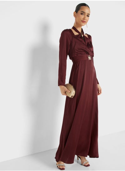 Buy Belted Detail Dress in UAE