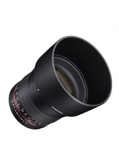 اشتري SY85M-FX 85mm F1.4 Ultra Wide Lens for Fuji X Mount Cameras,Black في الامارات