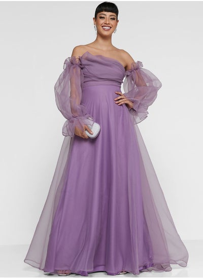 Buy Tulle Off Shoulder Dress in UAE