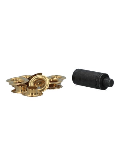 Buy Heavy Duty Rust Proof Brass Grommet Kit Black and Gold 1/2 Inch 71264 in Saudi Arabia