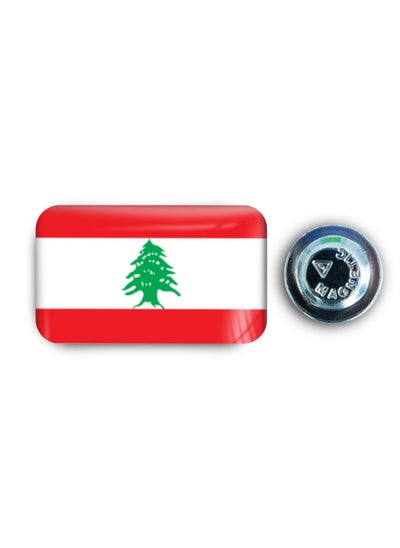 Buy Lebanon Flag Magnetic Badge in UAE