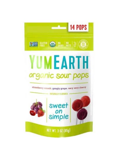 Buy YumEarth Organic Sour Pops85gm in Saudi Arabia