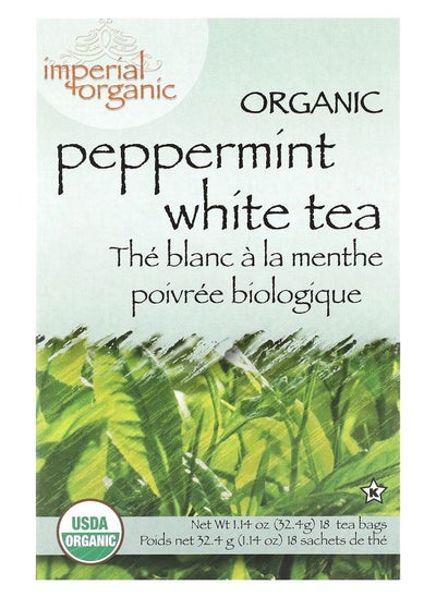 Buy Imperial Organic Peppermint White Tea 18 Tea Bags 1.14 oz (32.4 g) in UAE