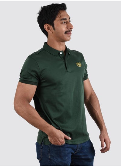 Buy Men's Liquid Touch Polo - Green in Saudi Arabia