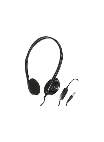 Buy Genius Lightweight Headset For Laptop and Mobility Device, Black - Hs-M200C in Egypt