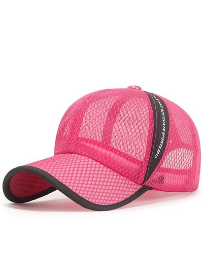 Buy Adjustable Strip Sport Cap Pink in Saudi Arabia