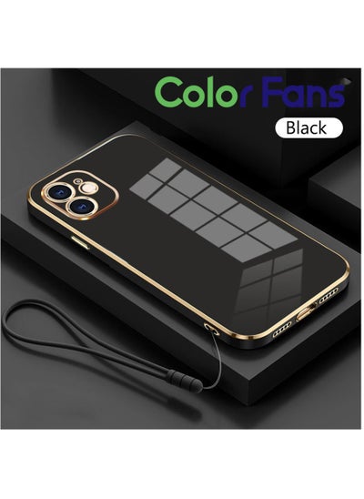 اشتري Mobile Phone Case for Apple iPhone 11 Electroplated Protective Case Gold-Black في السعودية