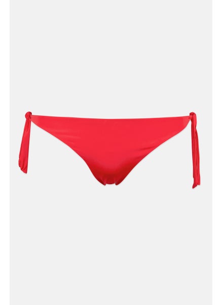 اشتري Women Side Tie Bikini Bottom, Red في السعودية