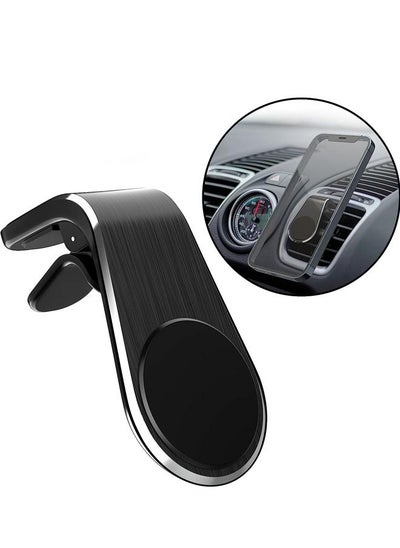 Buy Universal Magnetic Air Vent Car Cell Phone Holder Cellphone Dashboard Clip Magnet Mobile Phone Stand Mount for Automobile Dash; Compatible All iPhones and Others up to 7" inch Display. in UAE