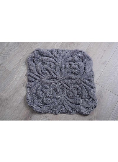 Buy Livia-tuffted Bathmat-50x50cm-grey in UAE