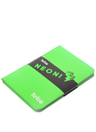 Buy Retro A5 Lined NoteBook With Hard Cover - 96 Sheets -70gm - Green in Egypt