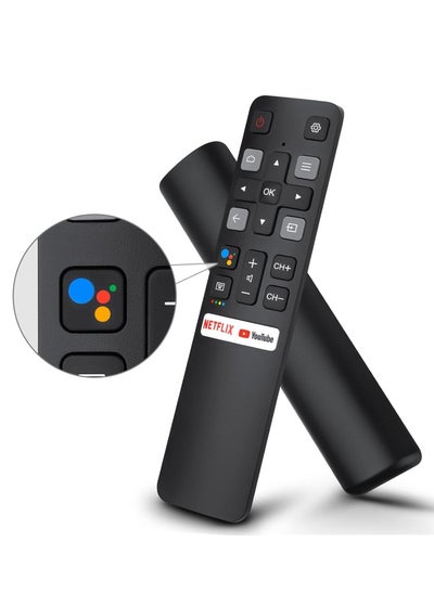 اشتري Voice Replacement for TCL-Android-TV-Remote,New Upgraded RC802V for TCL Smart TVs with Google Voice Function,with Netflix,YouTube Buttons في الامارات