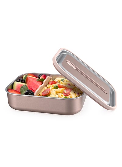 اشتري Stainless Steel Leak Proof Lunch Box - Rose Gold في الامارات