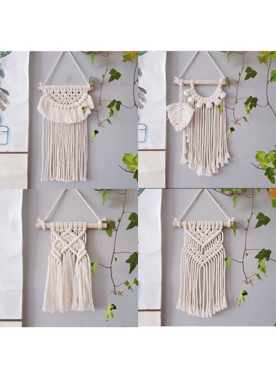 Buy 4 Pcs Handwoven Wall Hanging Home Room Decoration Tassels in UAE