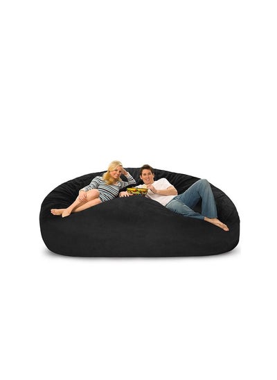 Buy Bean Bag With Soft Filling Black 135 cm in UAE