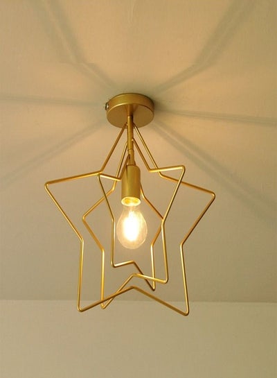اشتري Modern Creative Iron Ceiling Lamp for Living Room Bedroom Balcony Ceiling Lighting Fixture في الامارات