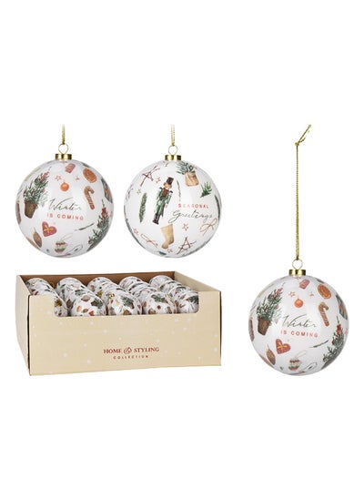 اشتري Christmas  Ball 8cm Assorted 1 Piece في الامارات