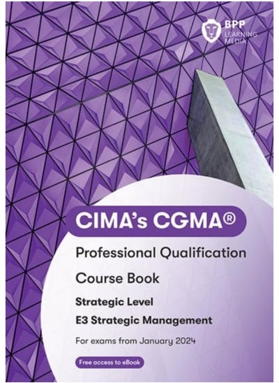 اشتري CIMA E3 الإدارة الإستراتيجية: كتاب الدورة في الامارات