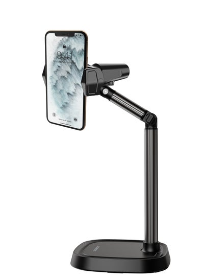 Buy Multi-Angle Desktop Phone Stand / Telescopic Desktop Lazy Bracket / Flexible Viewing Angle / Secure Phone Mount - Black in UAE