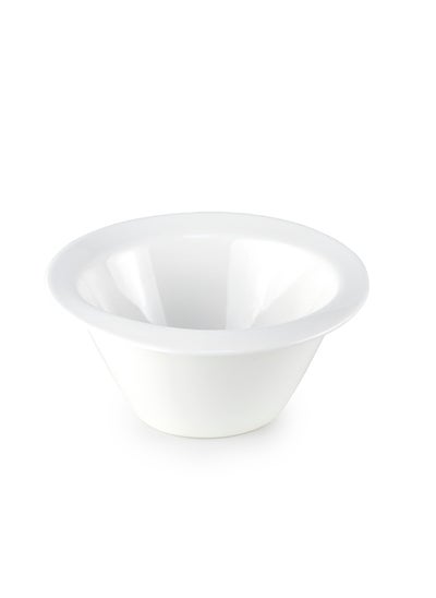 Buy Shallow Porcelain Ceramic Serving Bowl - 11x10x4.5cm in UAE