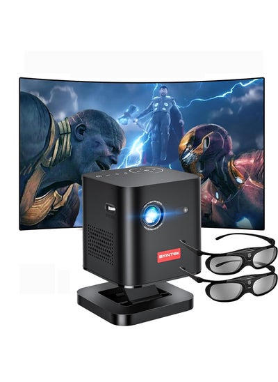 اشتري P19 Mini 3D DLP Projector USB Full HD LED Battery Operated في الامارات