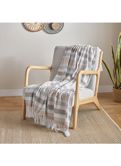 اشتري Austin Cotton Woven Throw 152 x 127 cm في السعودية