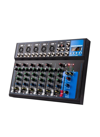 Buy 7-channel professional mixer portable mixing console computer input 48v power supply F7 Record PC Audio mixer in Saudi Arabia