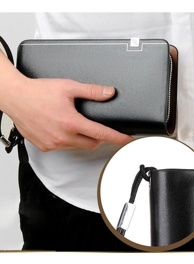 Buy Men's Long Wallet Clutch Multifunctional Bag in Saudi Arabia