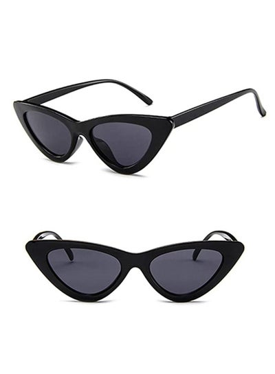Buy Women‘s Cateye Sunglasses Polarized Retro Glasses Lady Black Rim Glasses in Saudi Arabia