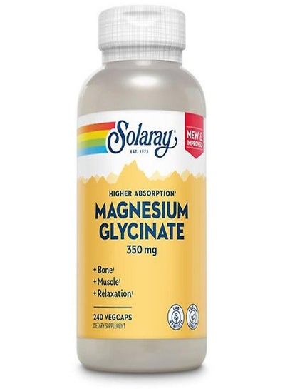 اشتري Magnesium glycinate 350 mg solaray 240 vcaps في الامارات