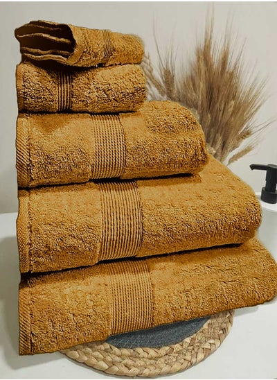 Buy Plain Cotton Towel - Color: Beige - Model R12 - 100% Cotton. in Egypt