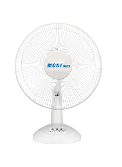 Buy Table Fan with Rotating and Static Feature 45W HWF3014 White (DESK FAN) in UAE