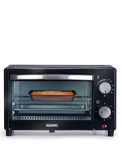 اشتري AGARO Marvel 9L Oven Toaster Griller, Cake Baking, Grilling, Toasting, OTG, 800 Watts, (Black). في الامارات