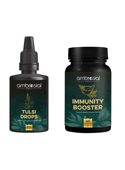 اشتري Combo Of Tulsi Drops And Immunity Booster With Amla Ashwagandha في الامارات