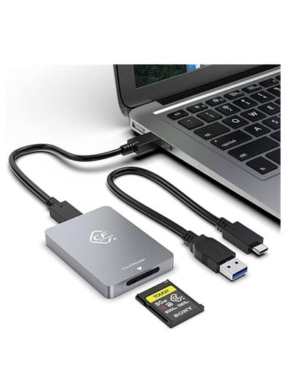 اشتري CF Express Card Reader Type A, CF Express Card Reader USB 3.2 Gen2 10Gbps Memory Card Adapter with USB C to USB C, USB A Cable for Windows, Mac OS, Linux, Android في السعودية