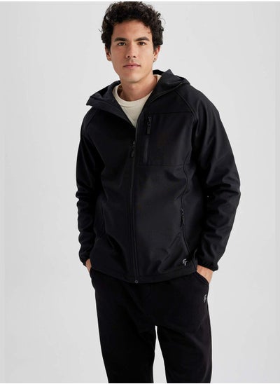 اشتري Man Slim Fit Hooded Long Sleeve Jacket في الامارات