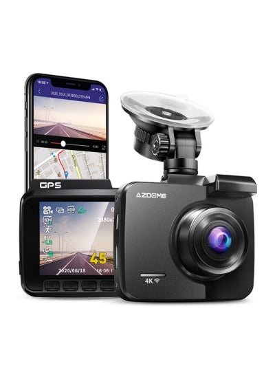 اشتري GS63H 4K Auto Camera Car Dash Cam with GPS WiFi Video Record Night Vision في السعودية