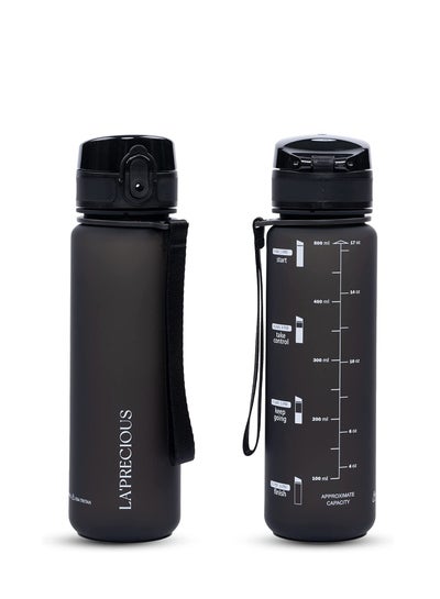 اشتري LA' PRECIOUS 500ml Water Bottle for Adults and Kids - USA Tritan Material Non-Toxic BPA Free - Fast Flow - Flip Top Leak Proof Lid and One Click Open في الامارات