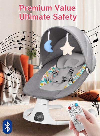 Electric Baby Rocker with Bluetooth & Remote Control - 0-36 Months Baby ...