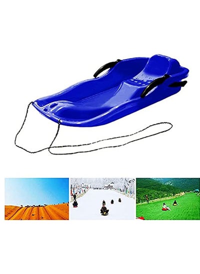 Buy Portable Snow Sled Sand Grass Skiing with Pull Rope, Slippery Racer Downhill Toboggan Rolling Snow Slider, for Kids Boat Sledge Sprinter in UAE